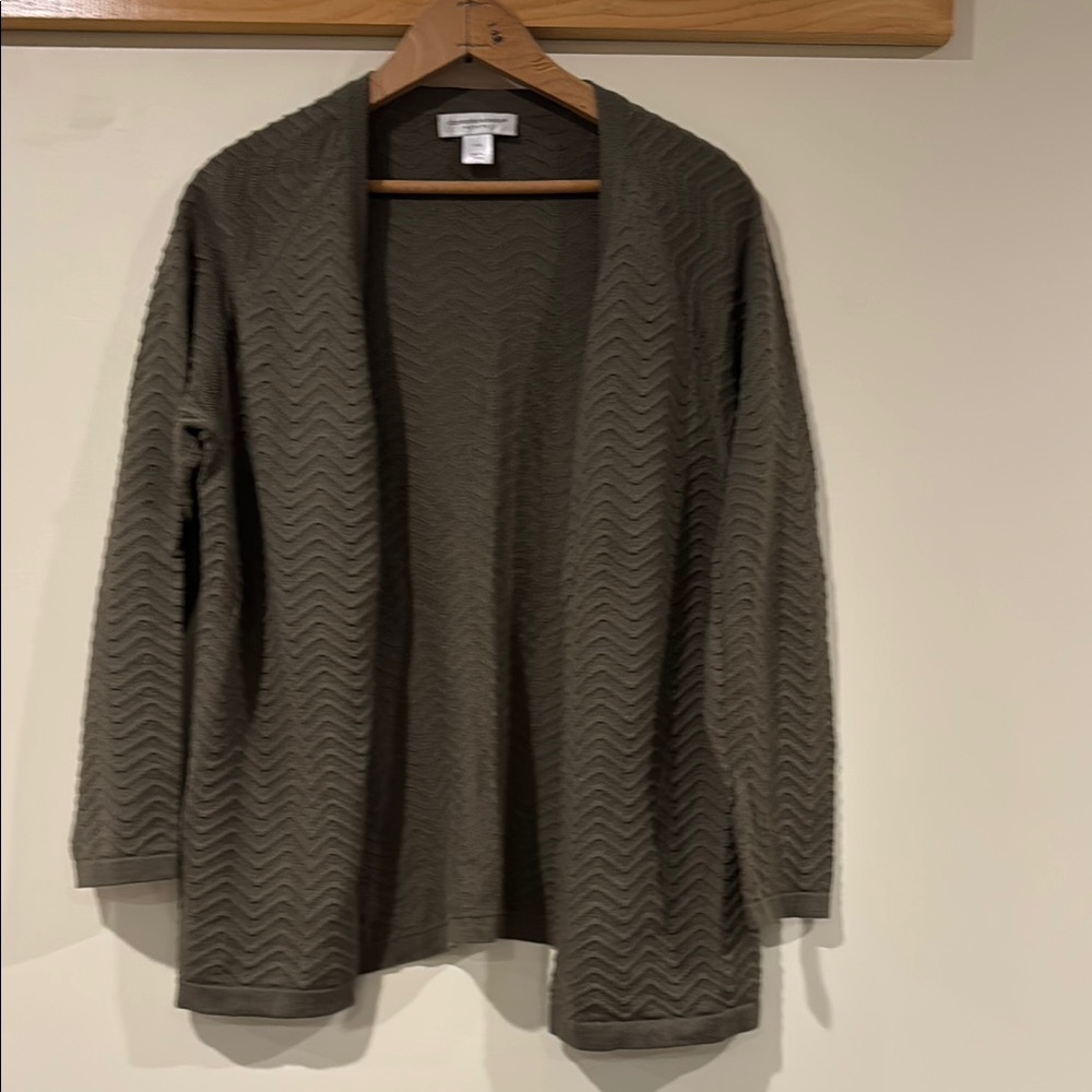 Christopher & Banks Green Cardigan Sweater